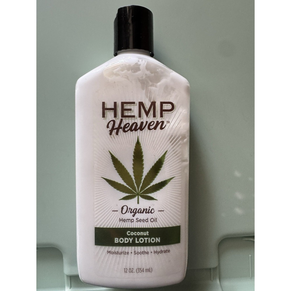 Hemp Heaven Moisturizing Seed Oil Coconut Body Lotion 12 Oz New